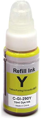 1 x The Ink Squid Compatible Yellow GI-190/GI-290/GI-490/GI-590/GI-690 Ink Bottle (70ml). Replacement for Canon 1606C001/1598C001. Fits Canon Pixma G120 G1000 G1100 G1200 G1310 G1400 G1500 G1501 G1510 G1800 G1900 G2000 G2100 G2200 G2400 G2500 G2501 G2510 G2800 G2900 G3000 G3100 G3200 G3310 G3400 G3500 G3501 G3510 G3800 G3900 G4100 G4200 G4210 G4500 G4510 and G4511 Printers