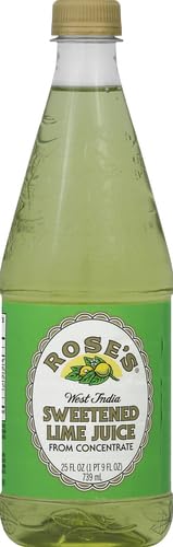 ROSE’S, SWEETENED LIME JUICE, 25 FL OZ BOTTLE