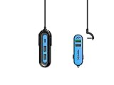 RapidX X5 Plus 5 Port USB Car Charger with Detachable Cable Blue & Black