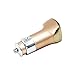 POTENCO 3-Port (QC 3.0+2Smart 2.4) Car Charger, Fast Charge 3.0 Technology Car Charger for iPhone 7 7PLUS, iPad Air/Mini/Pro, iPod Touch 6th, samaung:S5,S6,NOTE5,NOTE7, HUAWEI P8,P9 (gold)
