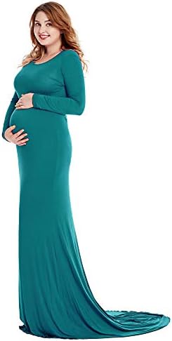 Maternity Dress Sexy Off Shoulder Flare Sleeves Pregnant Maxi Photography Dresses