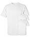 Gildan Men's Ultra Cotton Short Sleeve T-Shirt, White, LARGE. ( Pack3 )