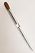 Petal Kolinsky Silver Handle Acrylic Nail Brush Manicure Powder SIZE #10 (CRIMPED)