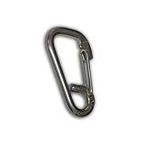 Marine Asymmetric Snap Hook Boat 2-3/8'' -Flat Nose Stainless Steel- Five Oceans