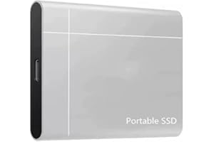 RYPFOEWBN Portable SSD External Hard Drive 2TB, Ultra-Thin Storage with Heavy Duty Shockproof Enclosure, Compatible with PC, 