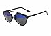 GAMT New Fashion Cateye Polarized Sunglasses For Women Classic Style (black frame blue-black lens)