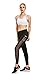RUNNING GIRL Sheer Mesh Leggings Workout Leggings for women Fitness Tights Non see through Side Pockets