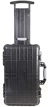 Duratool D03137 Black Water Resistant Wheeled Case w/ Foam Insert 355x560x230mm view 2
