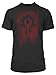 Jinx World of Warcraft Horde Banner Men's Gamer Graphic T-Shirt, Charcoal Heather, Large