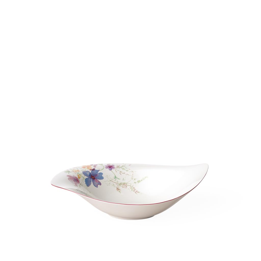 Villeroy & Boch Mariefleur Serve & Salad Bowl, 36 x 24 cm, Premium Porcelain, White/Multicoloured