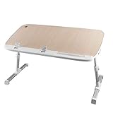 Laptop Bed Tray Table - Adjustable Laptop Bed Stand Desk, Folding Laptop Standing Desk Table, Portable Computer Lap Desk Tablet Table Riser for Sofa Couch Floor by HUANUO