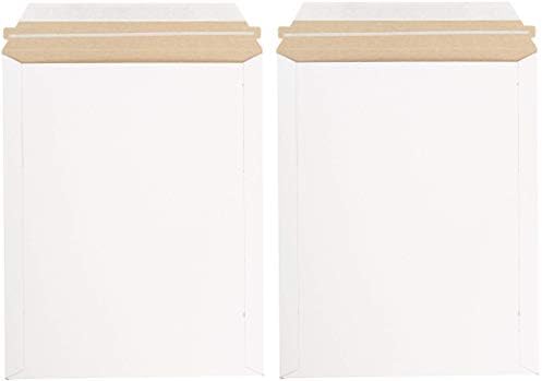 Pratt MJ-4 Self-Seal Stay Flat Mailer, White, 9.75" x 12 1/4" (Pack of 100) (2-(Pack))