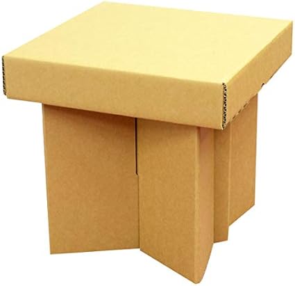 Amazon Co Jp 段ボール ダンボール 家具 イス 椅子 キャリー式 組み立て式 強化段ボールシリーズ デコれるいす ホーム キッチン