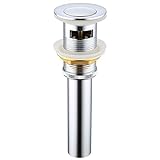 KES Bathroom Sink Drain with Overflow Vessel Sink