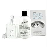 Philosophy Pure Grace Soap and Water Gift Set (Spray Fragrance 2 Ounce, Bath/Shower Cream 8 Ounce)