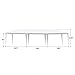 VINGLI 10' x 30' Canopy Wedding Party Tent with 8 Removable Sidewalls,Upgraded Steady Sunshade Shelter Shed Outdoor Event Gazebo Pavilion Patio,w/ Carrying Bag