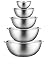 Premium Stainless Steel Mixing Bowls (Set of 5) Brushed Stainless Steel Mixing Bowl Set - Easy To Clean, Nesting Bowls for Space Saving Storage, Great for Cooking, Baking, Prepping