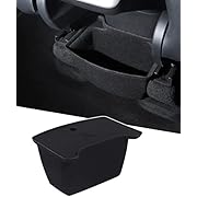 Rear Center Console Organizer Tray Flocking Storage Box for Tesla Model Y, Model Y Accessories 2nd Row Seat Organizer Container 2021 2022