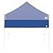 E-Z UP Recreational Half Wall, Fits Straight Leg 10' x 10' Canopy, Truss Clips and Storage Bag, Royal Blue