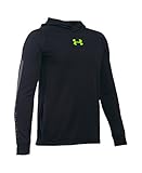Under Armour Boys' Waffle Hoodie, Black (001), Youth Large