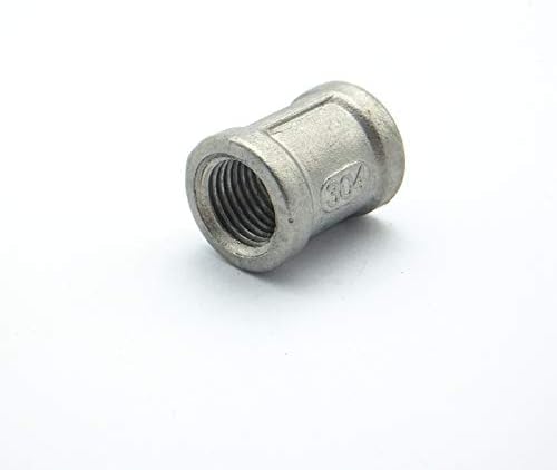 LALICORP 1/4" BSP Female x 1/4" BSP Female Thread 304 Stainless Steel Socket Threaded Pipe Fitting Connector For Water Oil Air HIGHT QUALITY