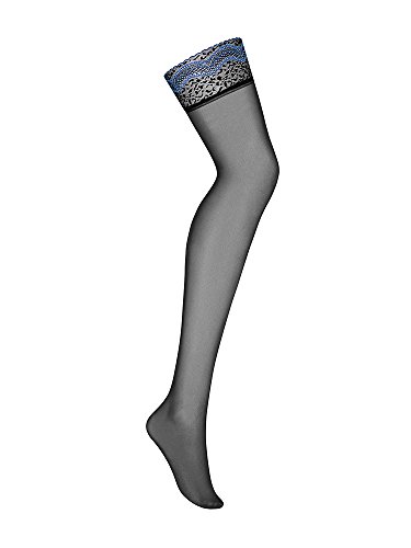 Obsessive-Calze-seducenti-in-rete-trasparente-e-pizzo-sottile-colore-NeroBlu