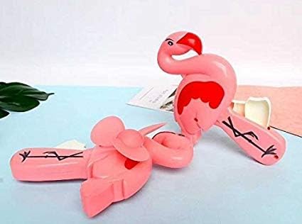 Pie Toy Fan 2 Pcs Portable Small Flamingo Shape Cartoon Fans Toy Fan Hand Pressure Fan Birthday Party