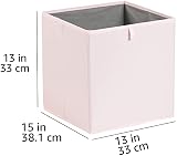Amazon Basics Collapsible Fabric Storage Cubes Pack of 6 Peony Pink 33 x 38 x view 5