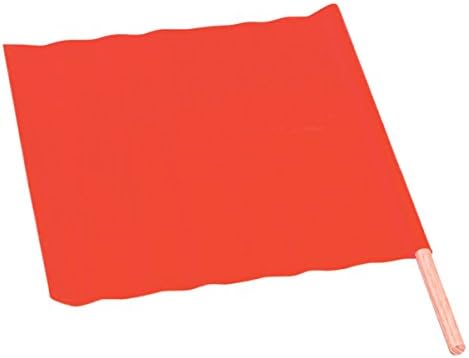 TruForce All-Weather Traffic Flag, 18" x 18" w/ 24" Dowel (18 Pack)