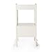 Guidecraft Heartwood Kitchen Helper Stool - Ivory W/Keeper and Non-Slip Mat: Folding, Adjustable Height Wooden Step Stool for Toddlers - Little Kids Cooking Furniture, Limited Edition