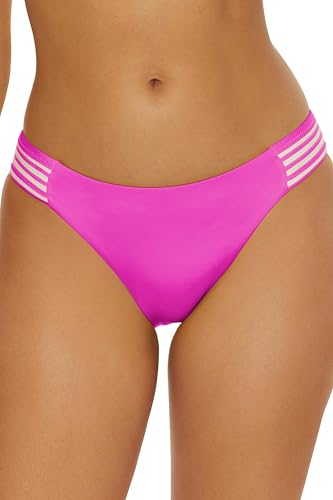 Trina Turk Monaco - Women's Tab Hipster Bikini Bottom, Cheeky Coverage, Swimwea…
