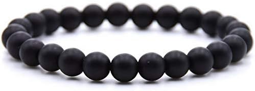 Hemau 2Pcs Women/Men Lava Rock Chakra Beads Elastic Natural Stone Bracelet Bangle Gift | Model BRCLT - 645 |