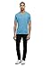 Kenneth Cole REACTION Men's Ss Eyelet Henley, Blue Jay, Large