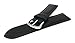 JP Leatherworks Mens Genuine Italian Leather Watchband Chronograph Style Black 18mm Watch Band