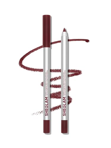 SHEGLAM Boldline Longwear Multi-Function Gel Liner – Waterproof Smudge-Proof Eyeliner Pencil, 24H Long-Lasting Creamy Gel Eye Liner for Precise & Smokey Looks (Burgundy)