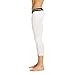 COOLOMG Youth Boys Compression Pants 3/4 Basketball Leggings Baselayer White S