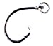 Mustad Ringed Demon Offset Circle, 3X Strong - Designed to Perform Flawlessly with Kirbed Point - Black Nickel - Size 2/0 - Pack of 7