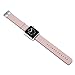 Wearlizer Genuine Leather Watch Band Replacement Strap w/ Metal Clasp for Apple Watch all Models 38mm Classic Buckle - Pink