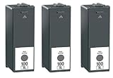 HouseOfToners Compatible Ink Cartridge Replacement for Lexmark #100XL 14N1068 (3 Black, 3-Pack)