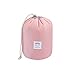 Clearance! Waterproof Cosmetic Travel Barrel Toiletry Bag Organizer Makeup Bag Bathroom Storage Drawstring (Pink)