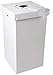 Disposable Cardboard Trash and Recycling Boxes: Bin + Lid + Trash Bag- White (Qty. 10 Sets)
