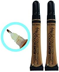 2 Pack-Ashley Lee Color Satin Longwear Liquid Concealer (01 Almond Brown)