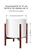 MoonLa Plant Stand Mid Century Wood Flower Pot Holder Display Potted Plant Holder Rack Rustic Planter Stand Up to 12 Inch (Plant and Pot NOT Included), Brown