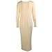 Missord Women Long Sleeve V Neck Irregular Soft Casual Long Tops Blouses Small Light Yellow