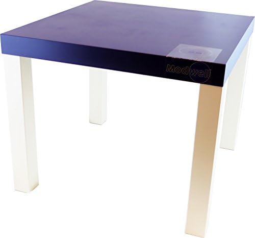 [Modwell Couture Purple Cake Nightstand, Righty] - Ikea Lack Side Table w/ Integrated Qi Wireless FAST Charger | Custom Painted | Compatible w/ Samsung Galaxy S8, S8+ Plus, S7, S7 Edge, &amp; more