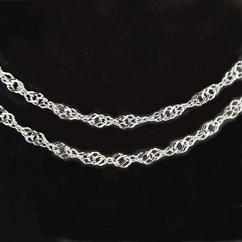 2連ブレスレット 人気 プラチナ スクリューチェーン 地金 プラチナブレスレット レディース