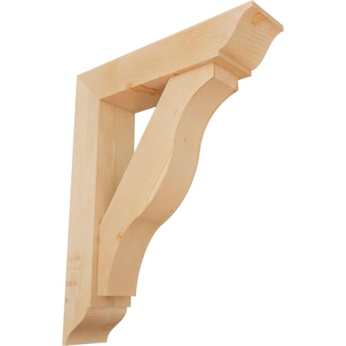 7 1/2"W x 32"D x 40"H Funston Traditional Smooth Bracket w/Offset Brace, Dougla…