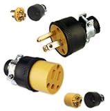 Repair a cut extension cord Set Male & Female Heavy-Duty 3-Wire Replacement Electrical Plugs
