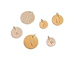 Extra Initial, Different Size Charm in Sterling