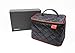 JekLoui Large Travel Makeup Bag – Tall & Quilted Cosmetic Organizer Bag Train Case with Handle On-Top Portable Toiletry Bag